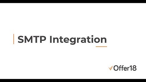 SMTP Setup - Offer18