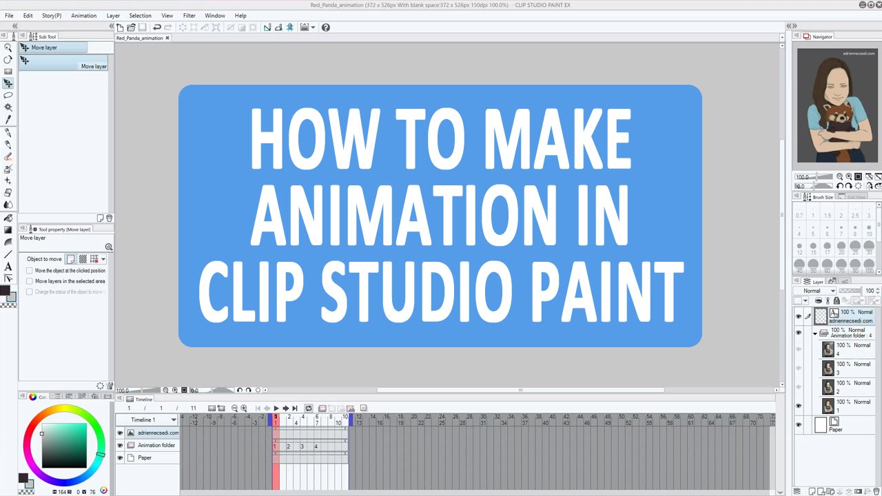 How To Make Simple Animation In Clip Studio Paint Ex Manga Studio 5 Clip Studio Paint Tutorial Youtube