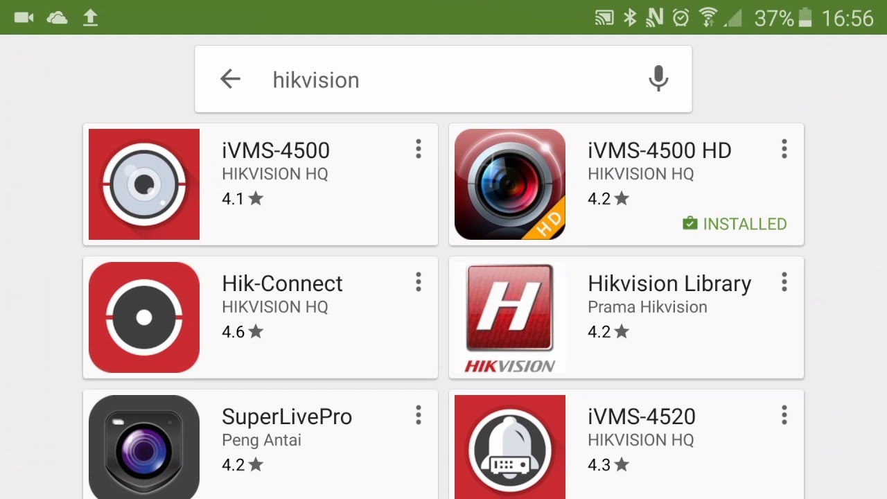 hikvision online view on mobile