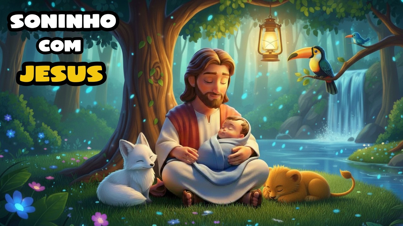 Música de Ninar Gospel | 1 Hora para Dormir Sentindo o Amor de Deus | Louvor Infantil de Paz