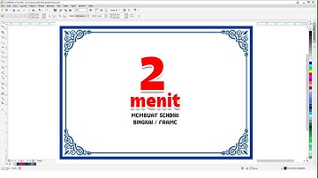 Cara membuat bingkai di coreldraw X7