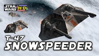 T-47 Snowspeeder Breakdown- Rebel Alliance Airspeeder Star Wars Hyperspace Database