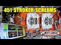 Twin Quad Carburetor Blast - 451 Stroker Dyno Tested