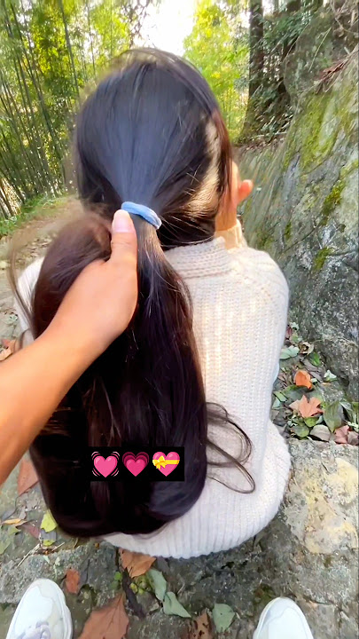 Long Hair Ponytail Play #longhair #hairplay #hairstyle #hair #silkyhair #hot