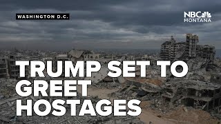 Trump set to greet returning hostages in Israel amid historic ceasefire negotiations