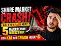 Share Market Latest News Today | Aaj Market Crash Kyu Hua? Kal Bhi Girenga Market? |Why Market Fall?
