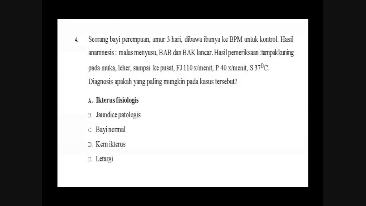 Pembahasan soal ukom topik bayi balita