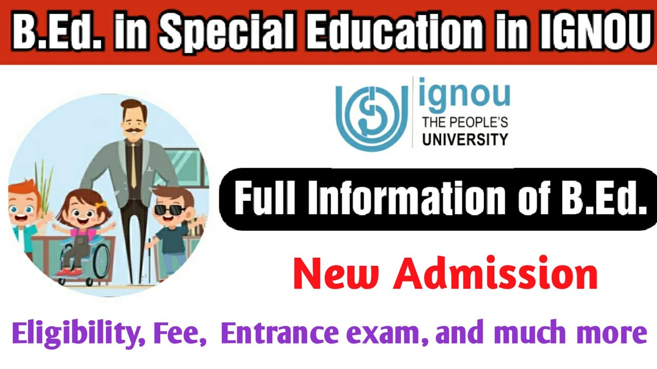 med in special education from ignou