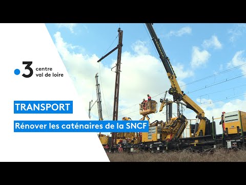 Meung-sur-Loire : des trains-usine rénovent les catenaires de la ligne SNCF Orléans-Tours