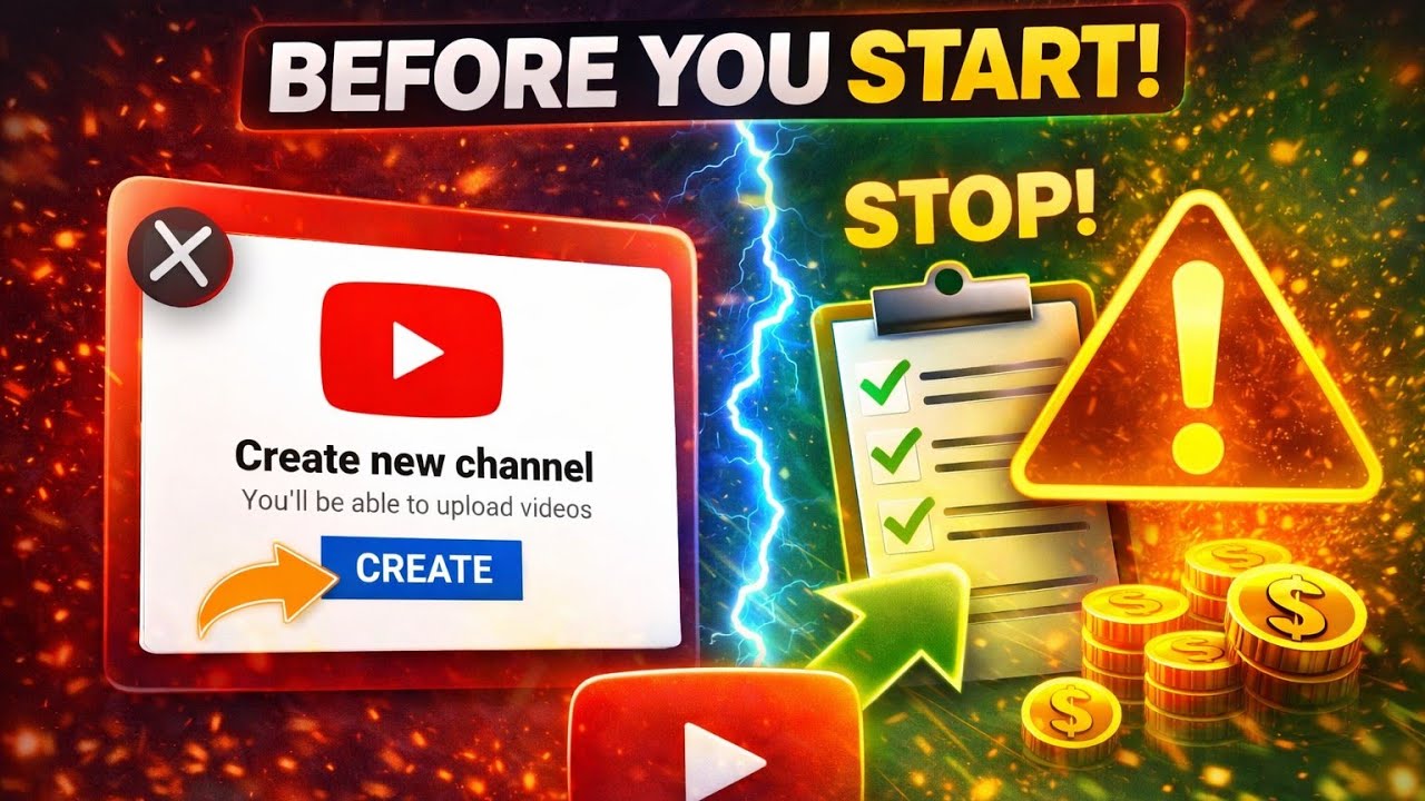 Don’t Start a YouTube Channel Before Watching This - YouTube
