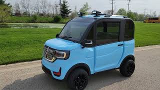 Coco Coupe Electric Blue LE Limited Edition Street Legal Golf Cart SaferWholesale