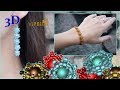 Pattern for Beaded Flower Jewelry. 3D Beading Tutorial