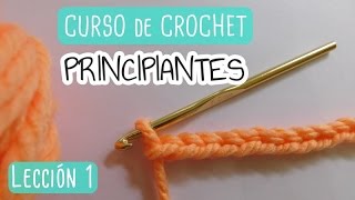 Crochet para principiantes: Primeros pasos, nudo de inicio y cadenas.