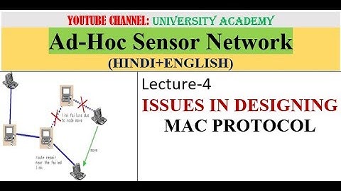 ISSUES IN DESIGNING MAC PROTOCOL FOR AD HOC NETWORK