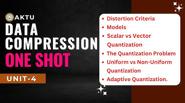 data compression unit 4 | Aktu 3rd Year Data Compression | Unit-4 One Shot | 3 PYQ Solutions