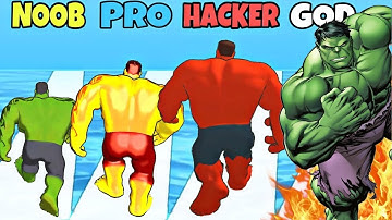 NOOB vs PRO vs HACKER vs GOD in Symbiote Rush #superherorush #symbioterush