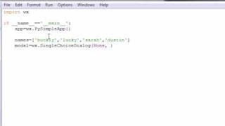 wxPython Programming Tutorial - 14 - Choice List Dialog