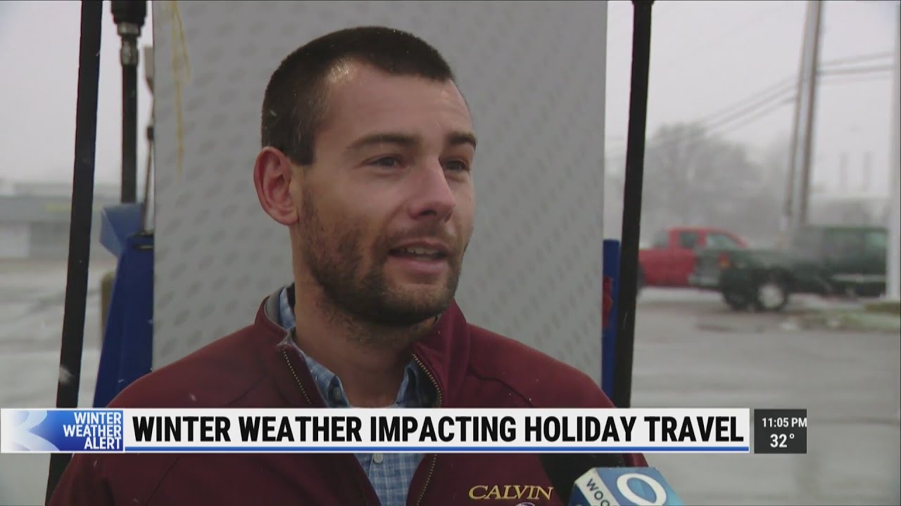 Winter weather impacts holiday travel for some - YouTube