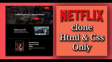 Create Netflix Home Page Using HTML and CSS Only