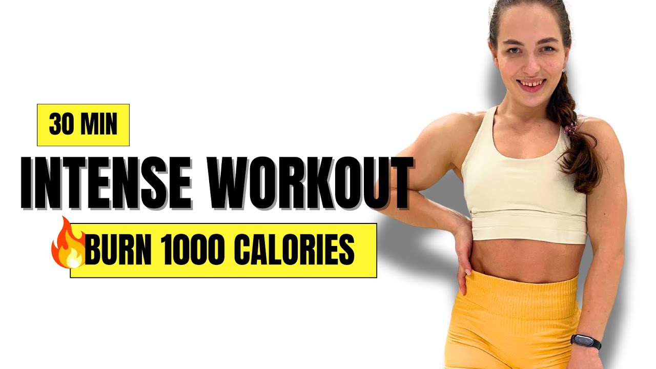 Burn 1000 Calories | 30 Min Extreme Full Body TABATA HIIT | High Impact Cardio