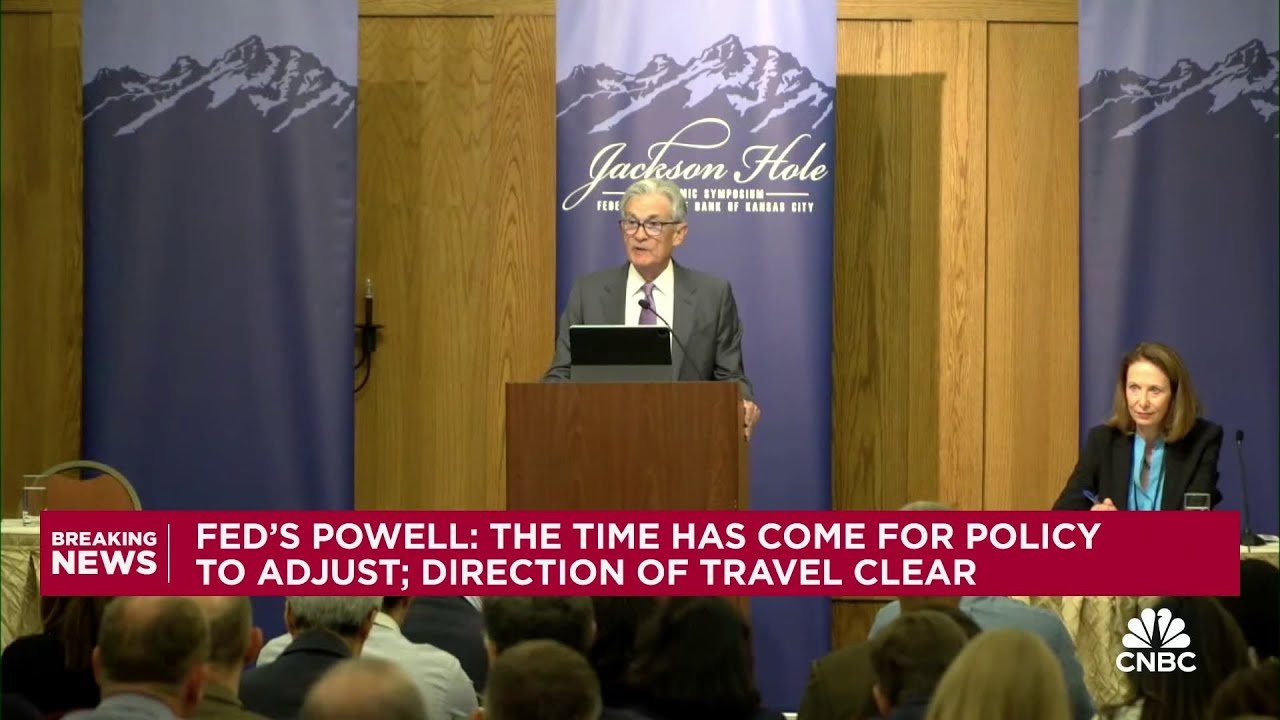 Fed Chair Powell indicates interest rate cuts ahead: 'The time has come ...