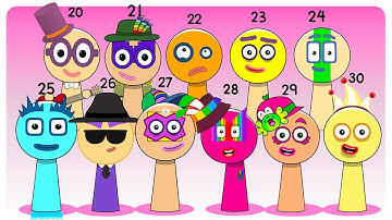 Sprunki OC Numberblocks 20 to 30 | Compilation Incredibox #sprunki #incredibox #numberblocks