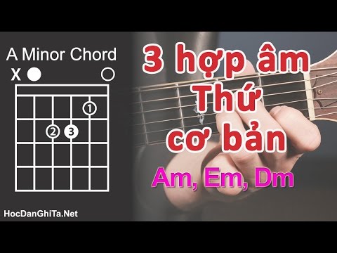 #2023 Bài 6: Hướng dẫn cách bấm 3 hợp âm THỨ  | Cơ bản cho người mới học đàn guitar