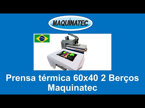  Prensa Térmica Profissional 60x40 com 2 gavetas (modelo Manual) 