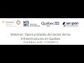 Oportunidades del sector de las Infraestructuras en Quebec   Canadá