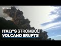 Italy’s Stromboli volcano erupts unleashing plume of smoke and lava