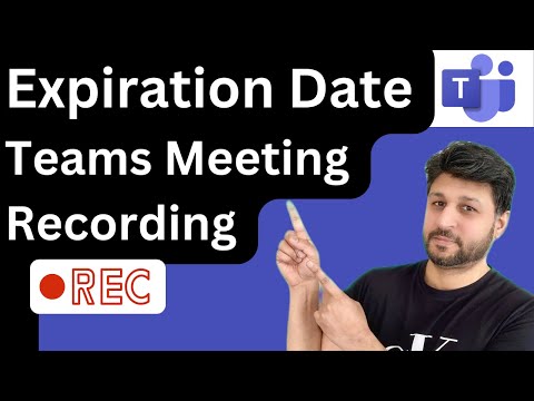 How To Change Expiration Date of MS Teams Meeting Recording