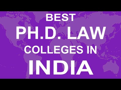 phd in law in india through distance learning