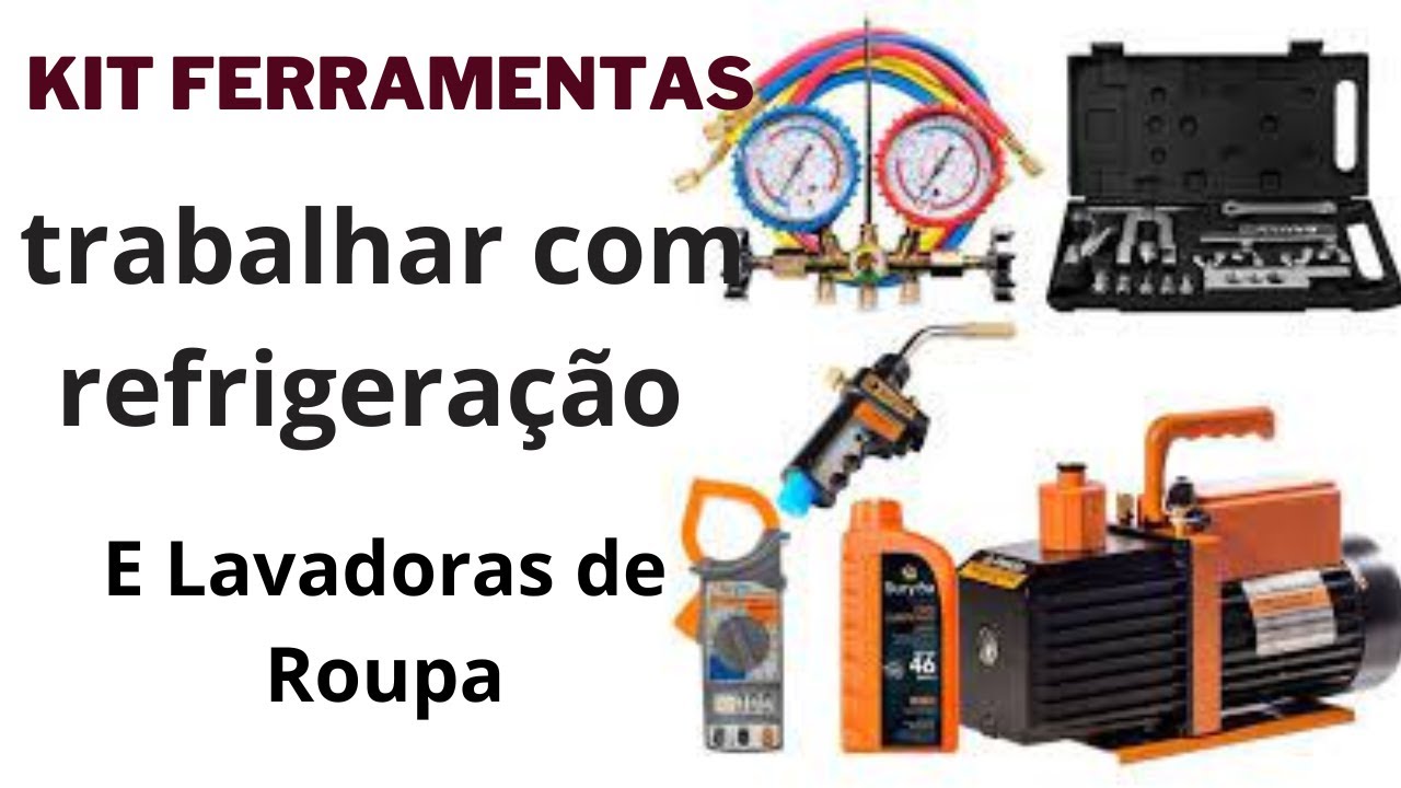 Kit Ferramentas para Começar Uma Oficina de  Geladeira, Ferramenta Para Consertar Geladeira