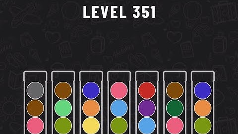Ball Sort Puzzle Level 351 #ballsortpuzzle #ballsortpuzzlegameplay #puzzlegame #mobilegames
