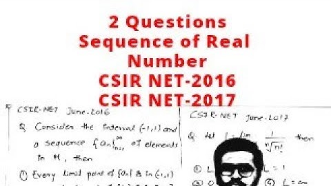 Sequence and series csir net|csir net June 2016|csir net June 2017 real analysis|rahul mapari