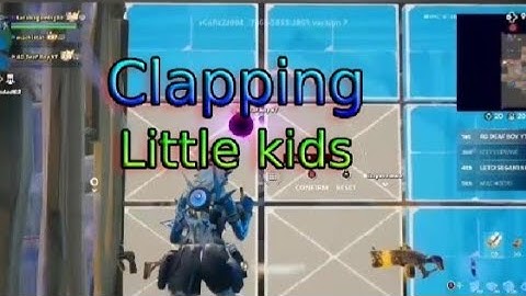1v1 build fight clapping little kids