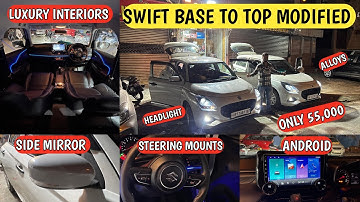 2025 Swift LXI Modified in Just ₹40,000/- | Maruti Swift Base Model Modification with Price✅
