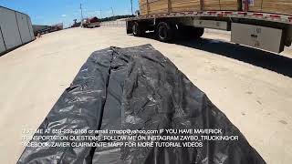 HOW TO FOLD MAVERICK TRANSPORTATION LUMBER TARP STEP BY STEP