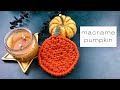 DIY: Macrame Pumpkin | Halloween Crafts | Coaster Tutorial