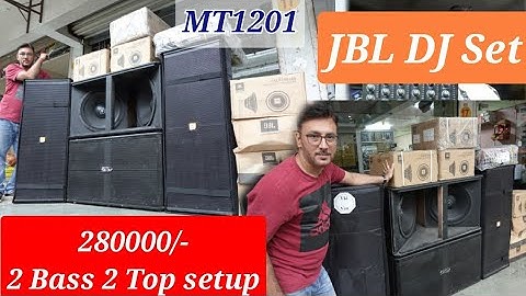 DJ Setup JBL SPEAKERS AND NX AUDIO MT1201 amplifier 2 Pin dual Bass #vkivan
