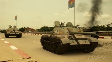 [THVN2017] MS015 - Cận cảnh hai chiếc xe tăng tiến vào Dinh Độc Lập