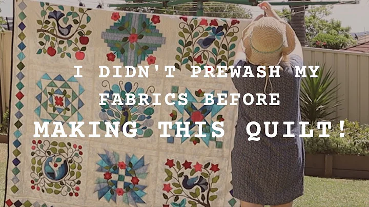 TO PRE-WASH OR NOT PRE-WASH QUILT FABRICS? First Time Washing a quilt without prewashing fabrics. - DayDayNews