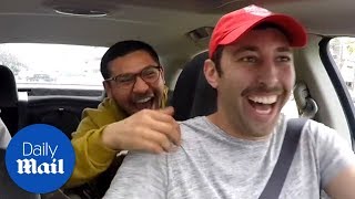 Friend pranks his buddy by pretending to be an Uber driver - Daily Mail