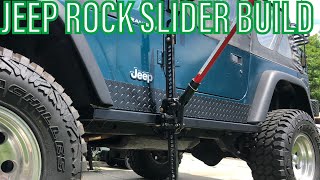 DIY Jeep Wrangler Rock Slider Build - Overland TJ YJ JK CJ7 Simple How To  Welding Fab Project - YouTube