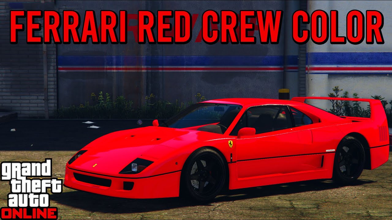 GTA - FERRARI RED CREW COLOR!! (Crew Color Update!) YouTube