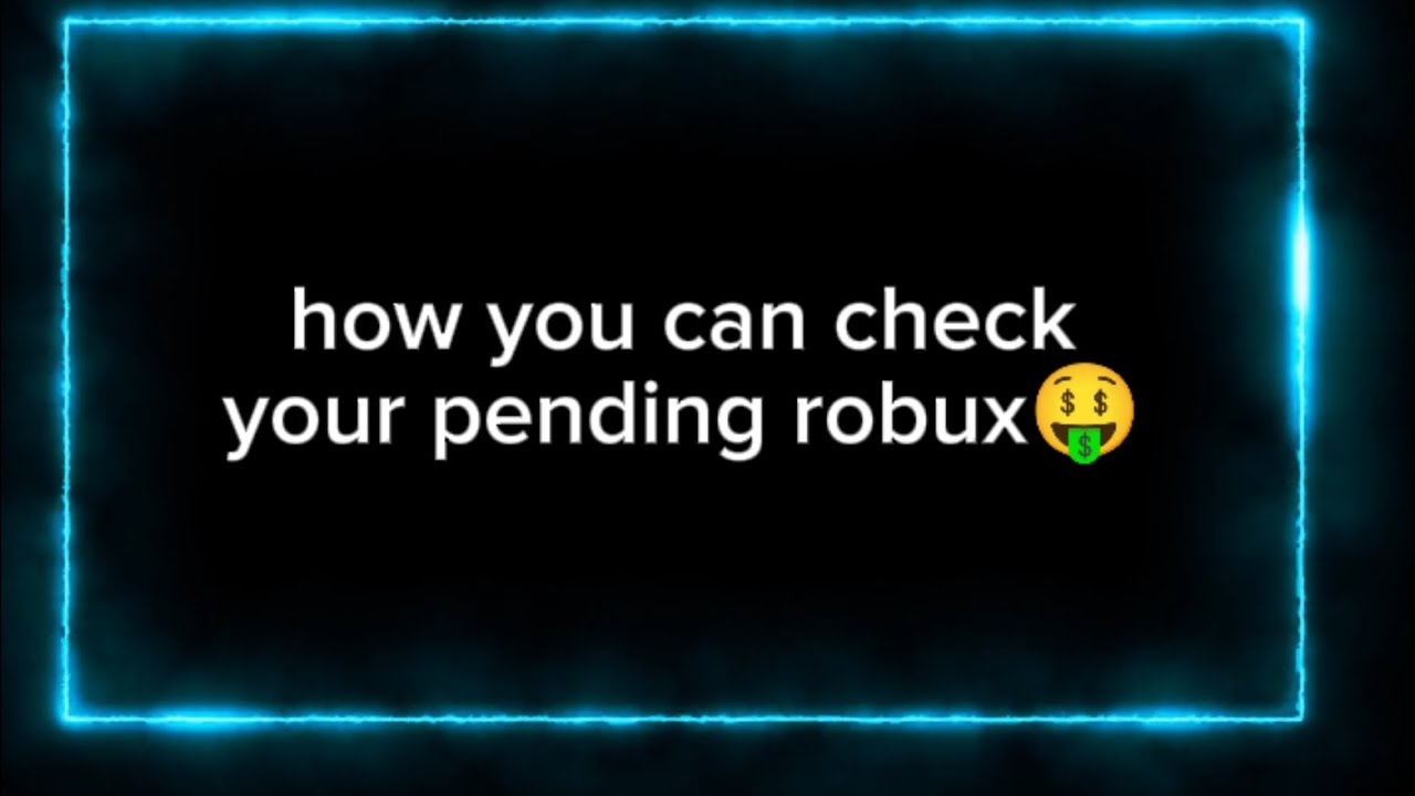 How To Inspect Robux How to check your pending robux on roblox #roblox #robux - YouTube