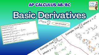 Power Rule, Exponentials, Higher-Order Derivatives, and Horizontal Tangents | AP Calculus AB/BC
