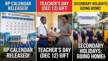 RP YEAR 1ACADEMIC CALENDAR YASOHOTSE📅 |Dore Igihe Abana ba Secondary Bazatahira🚌 |Umunsi wa Mwarimu🥼