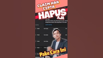 Cara menghapus claim hak cipta pada konten YouTube #shorts