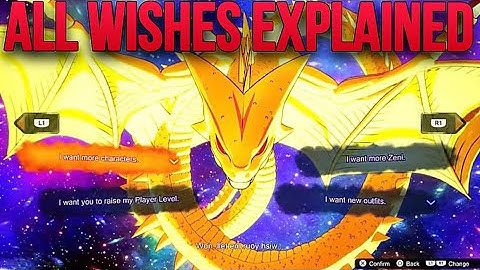 DRAGONBALL: Sparking! Zero SUPER SHENRON ALL WISHES EXPLAINED